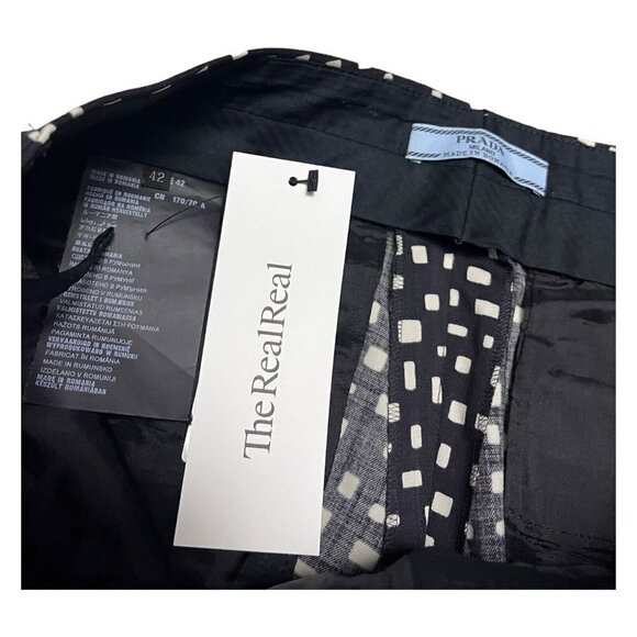 Prada Milano Virgin Wool Luxury Designer Straight Leg Pants Womens Size 42 - Picture 6 of 9